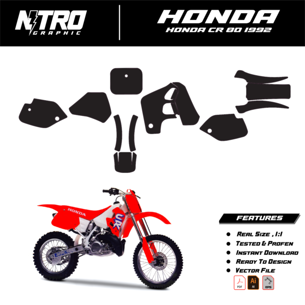 TEMPLATE HONDA CR 80 1992