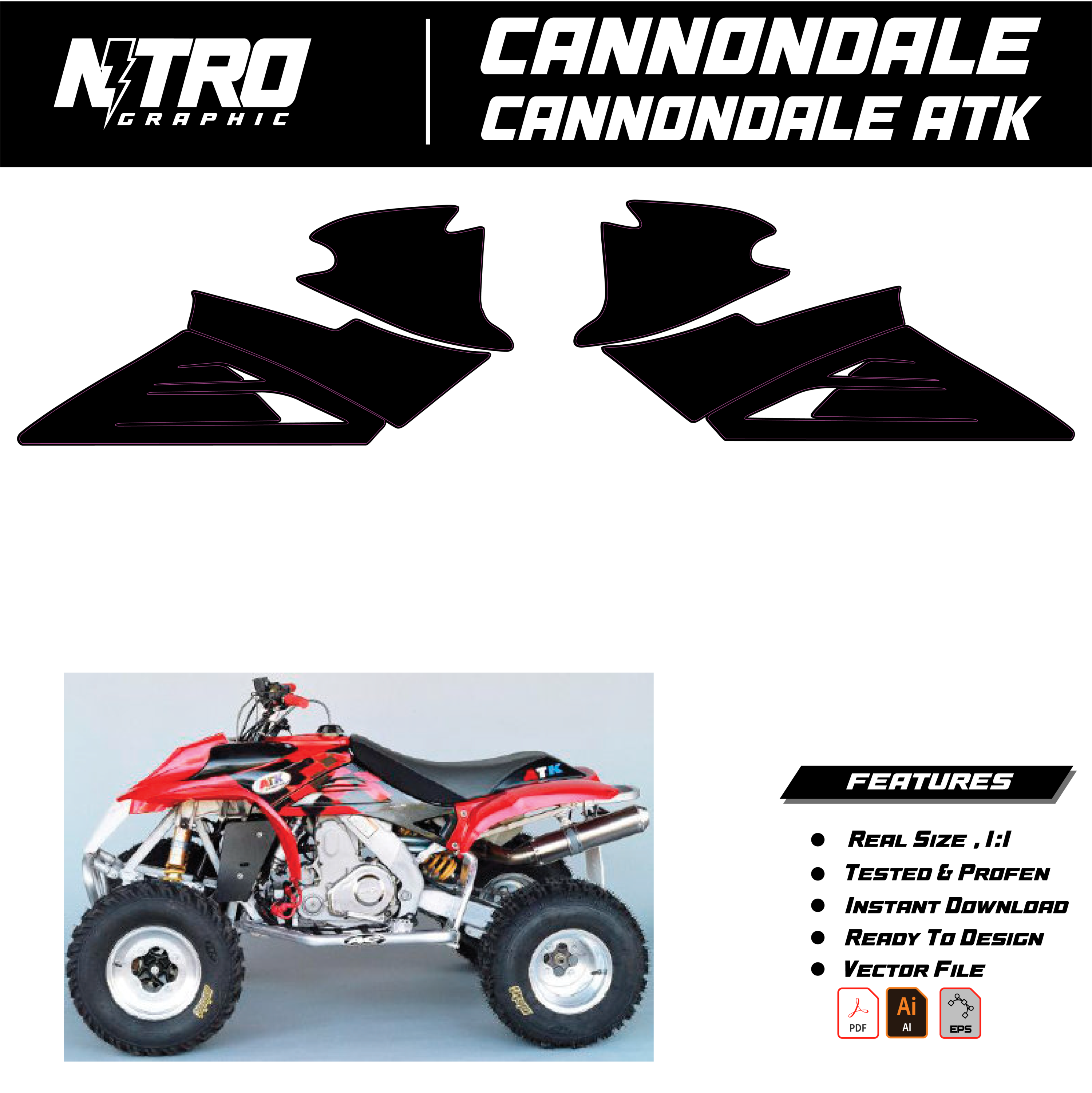 TEMPLATE CANNONDALE ATK QUADS ATV