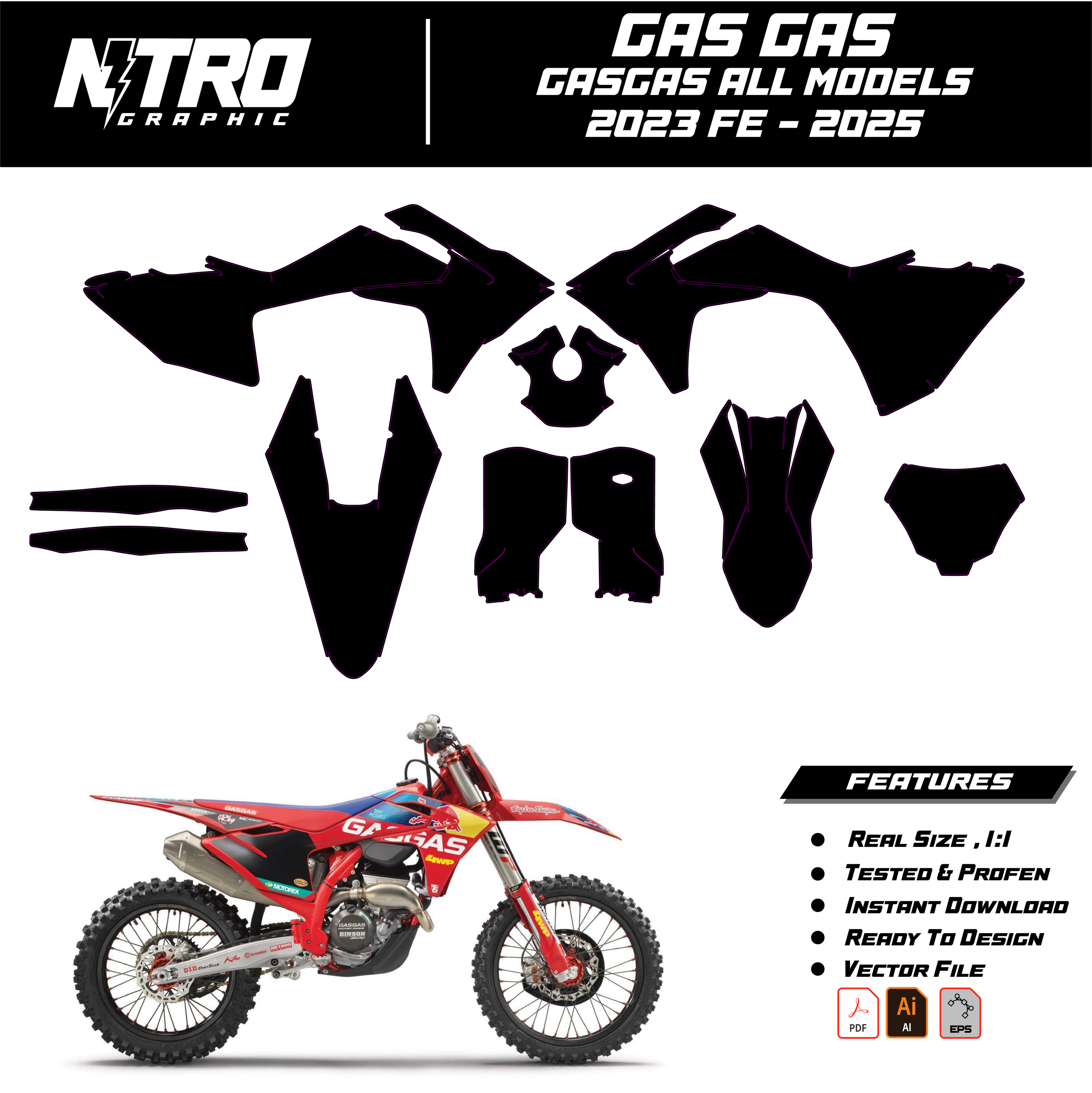 TEMPLATE GasGas All Models 2023 FE - 2025