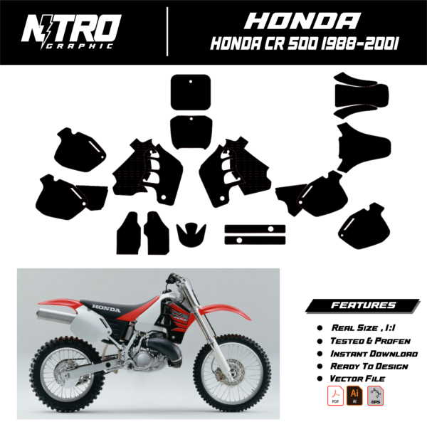 TEMPLATE HONDA CR 500 1989-2001