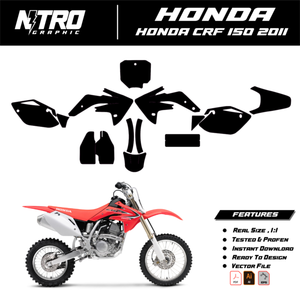 TEMPLATE HONDA CRF 150 2011