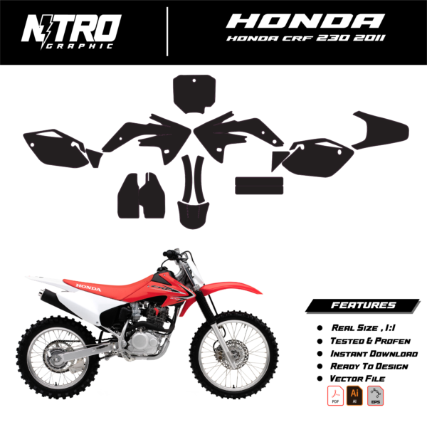 TEMPLATE HONDA CRF 230 2011