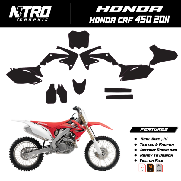 TEMPLATE HONDA CRF 450 2011