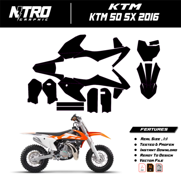 TEMPLATE KTM 50 SX 2016