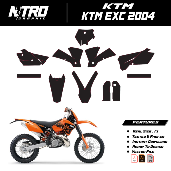 TEMPLATE KTM EXC 2004