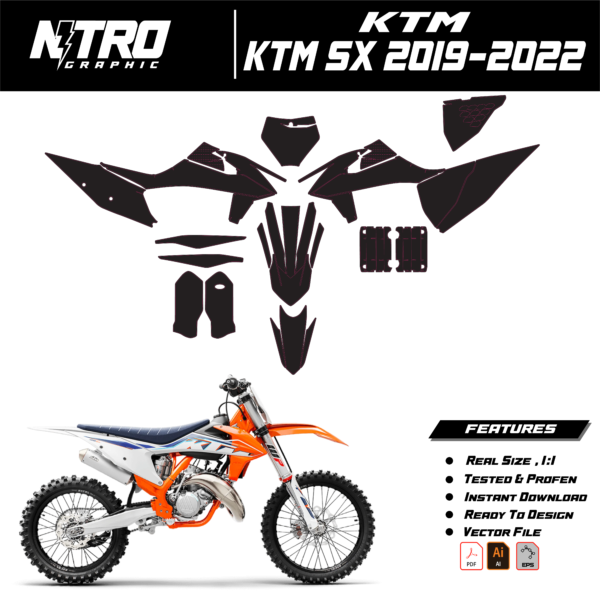 template KTM SX 2019-2022