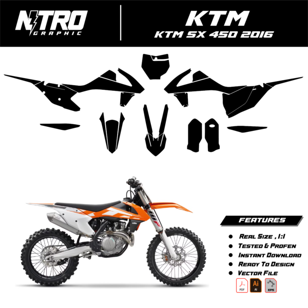 TEMPLATE KTM SX 450 2016