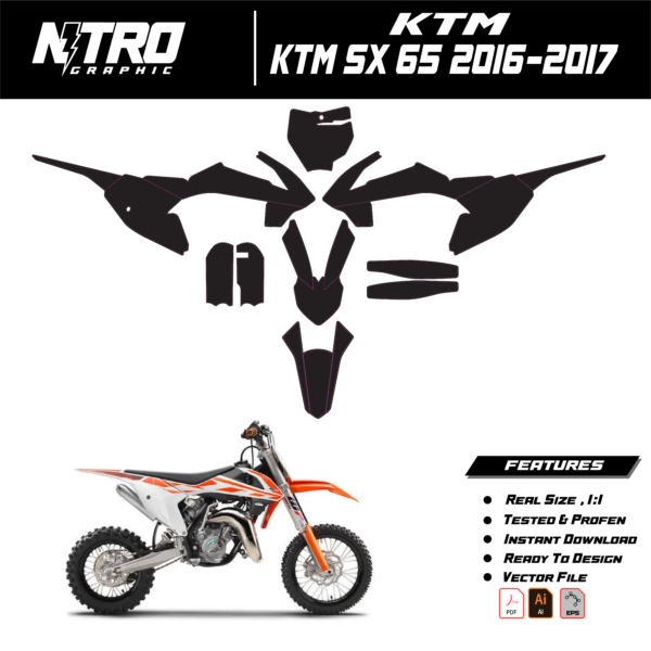 TEMPLATE KTM SX 65 (2016-2017)