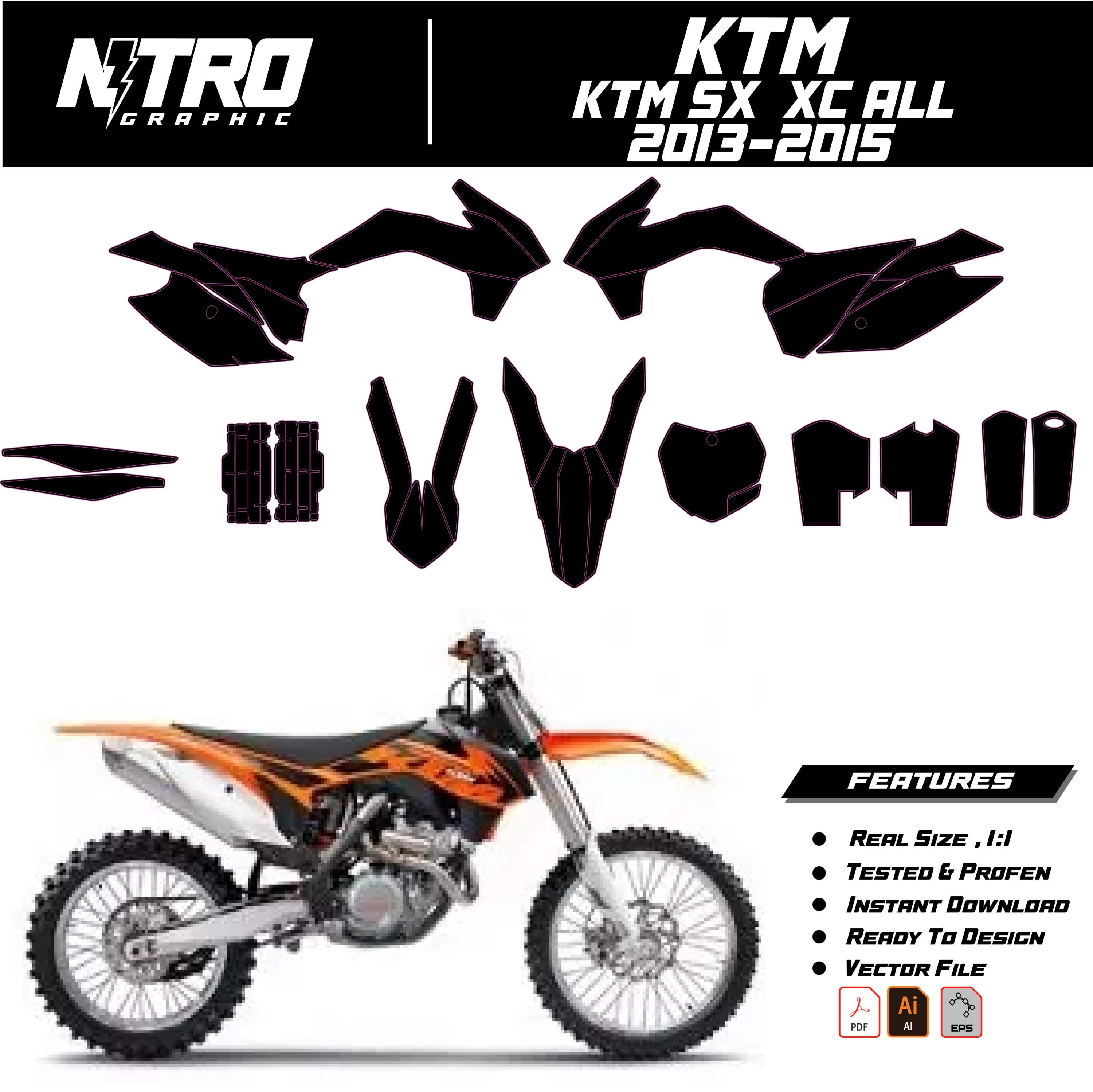TEMPLATE KTM SX  XC All 2013 2014 2015