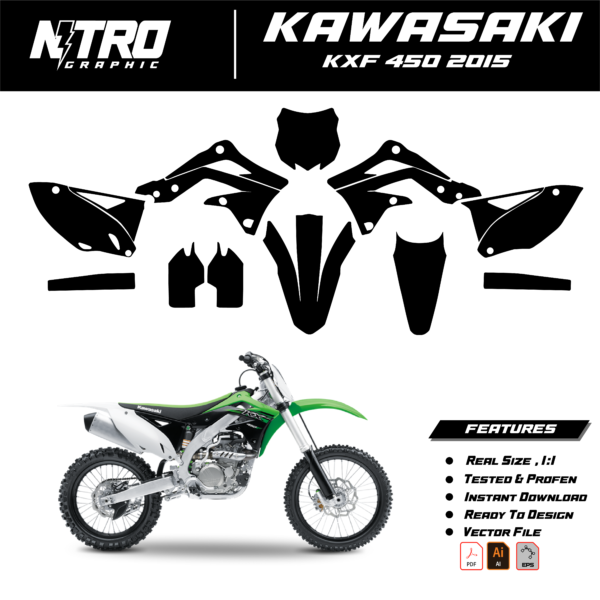 TEMPLATE KAWASAKI KXF 450 2015