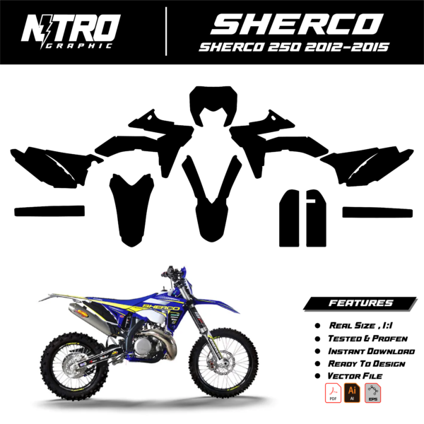 TEMPLATE SHERCO 250 2012-2015