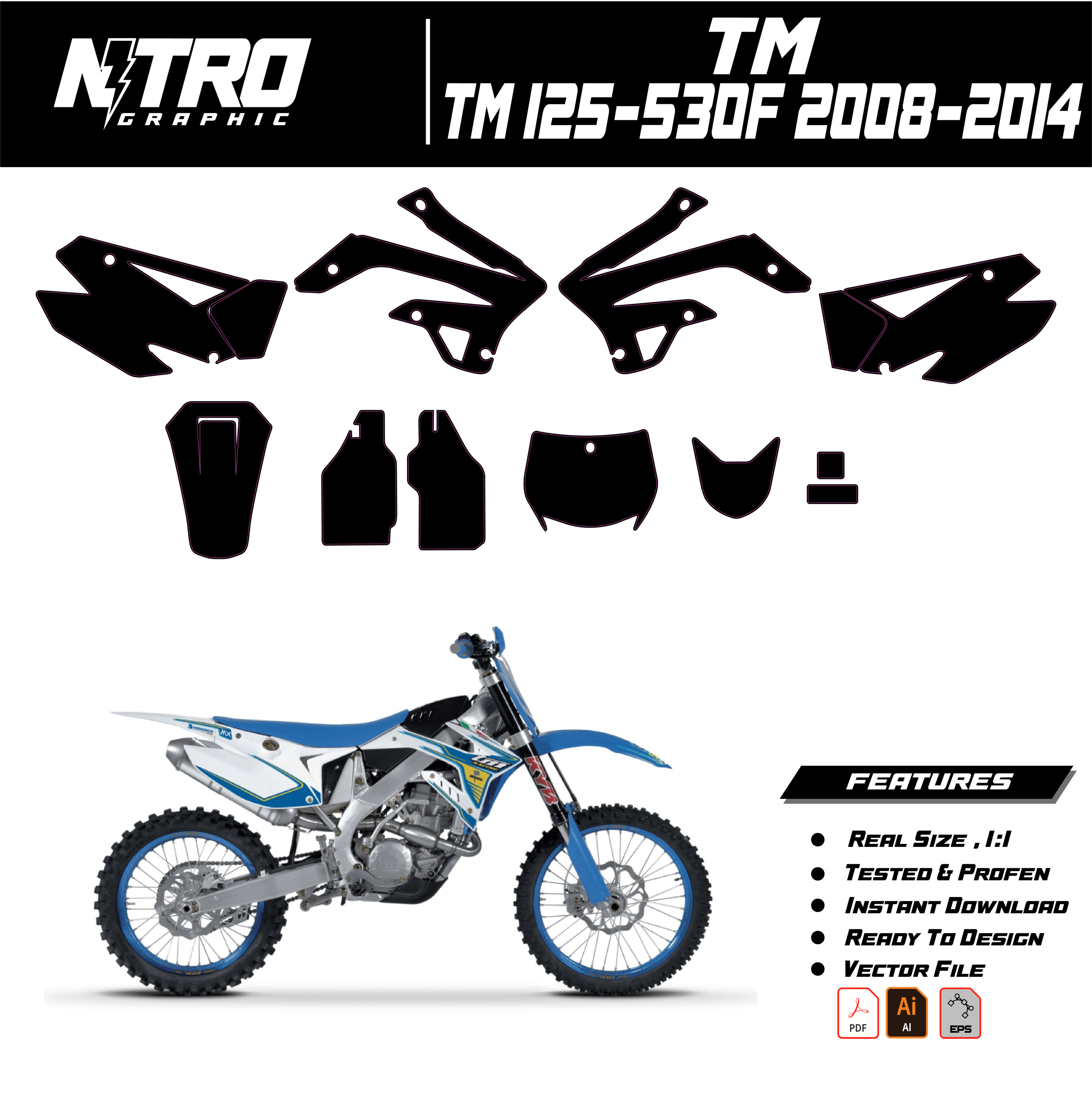TEMPLATE TM 125-530F 2008-2014