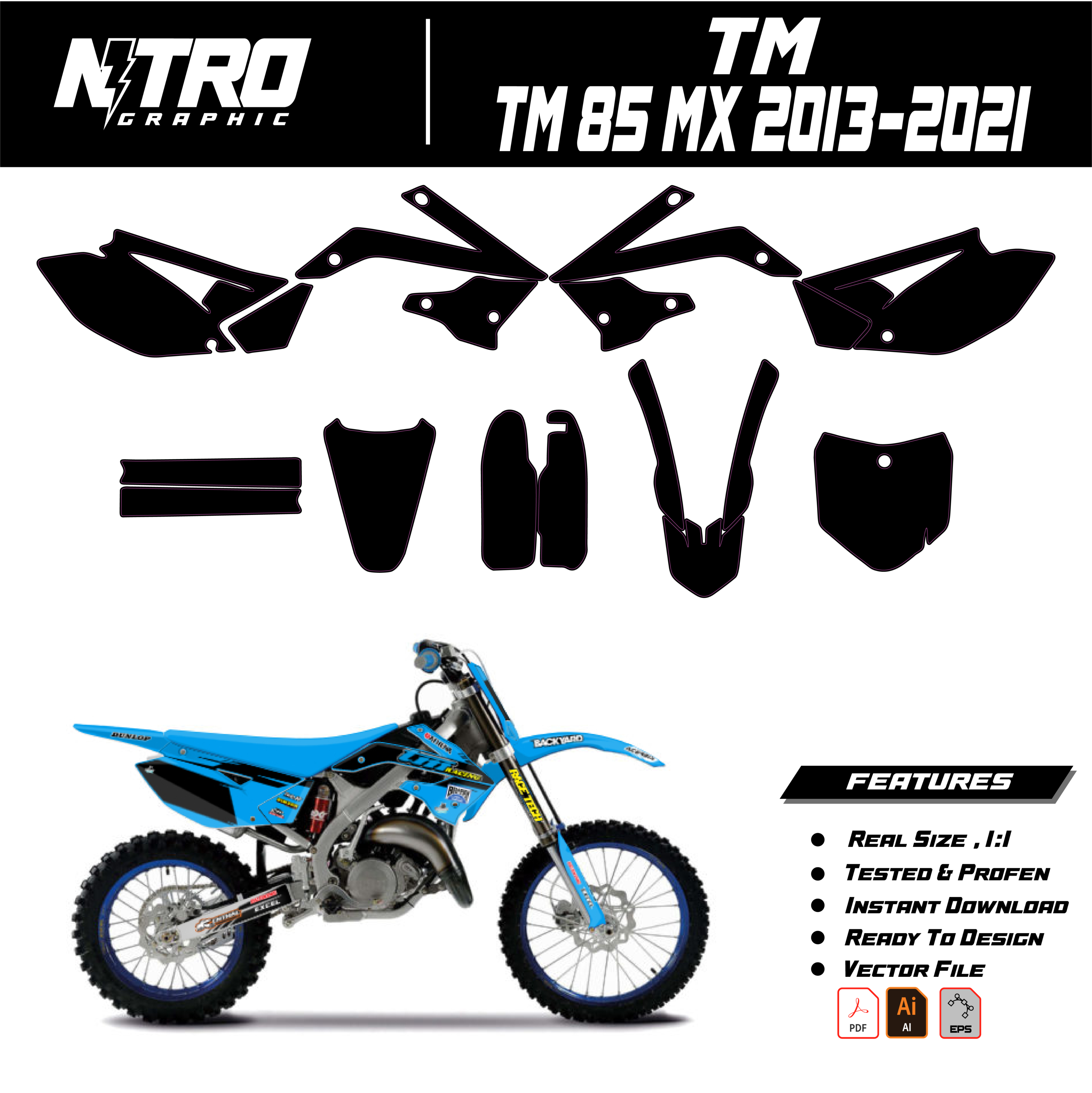 TEMPLATE TM 85 MX 2013-2021