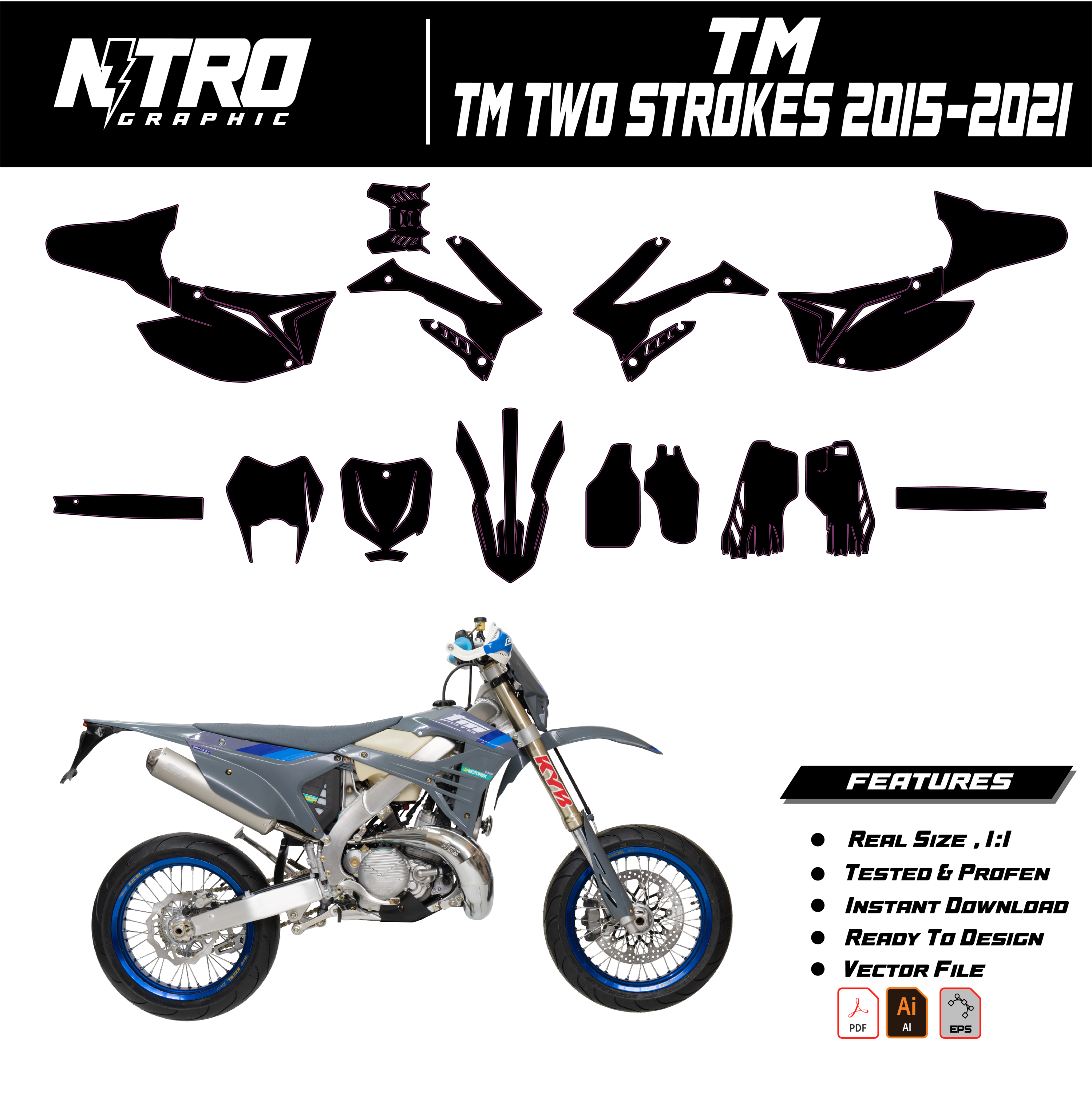 TEMPLATE TM Two 2 Strokes 2015 2016 2017 2018 2019 2020 2021