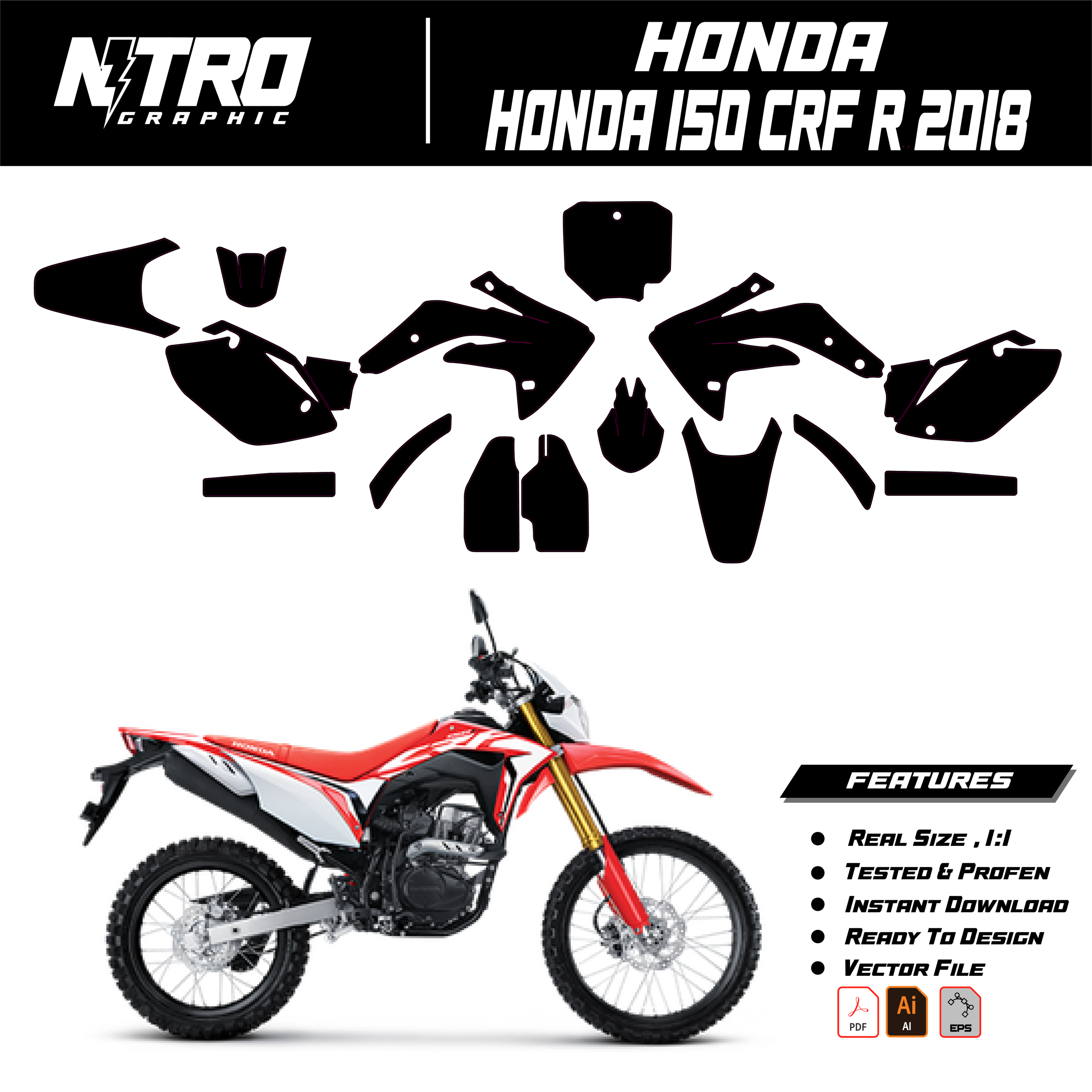HONDA 150 CRF R 2018
