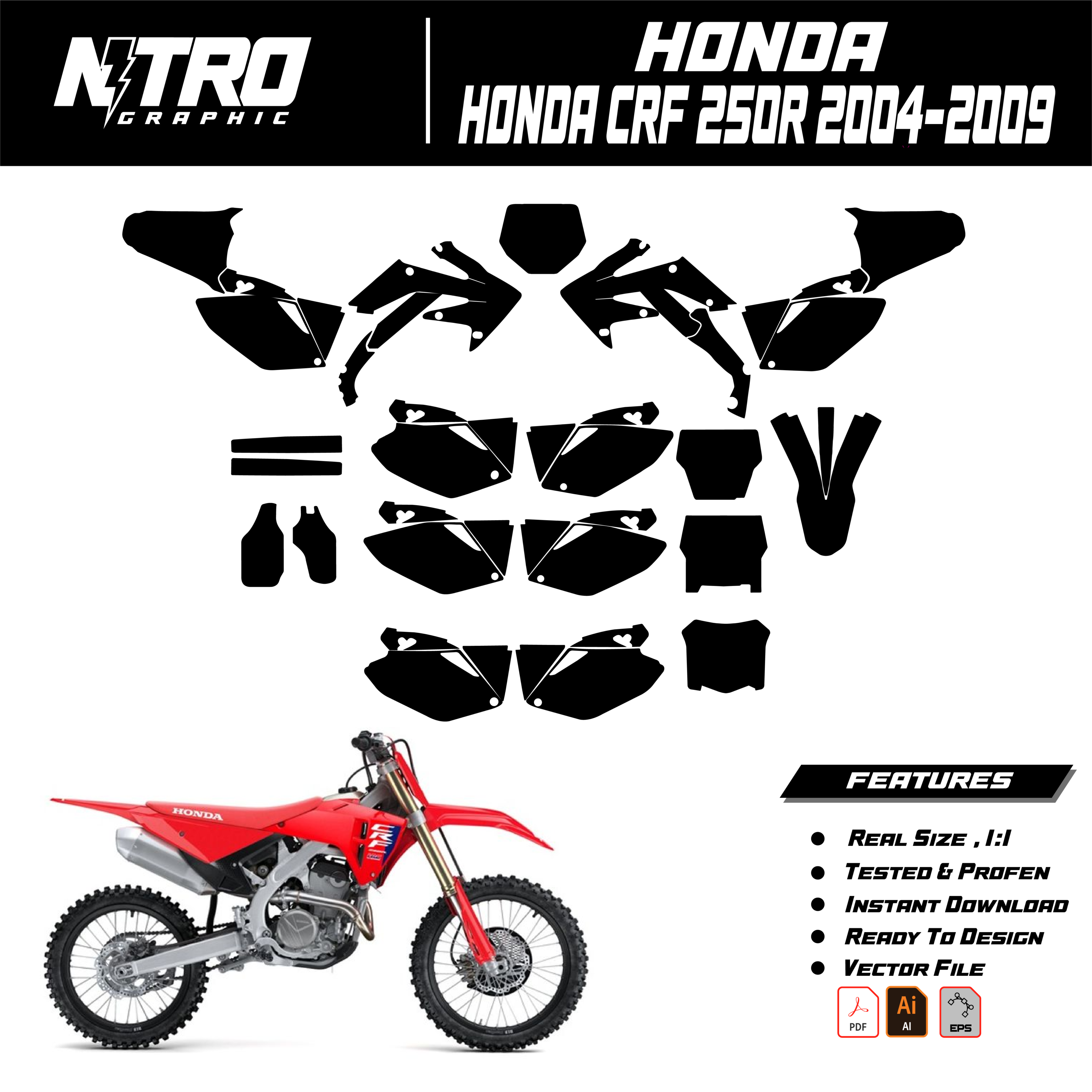 HONDA CRF 250R 2004-2009