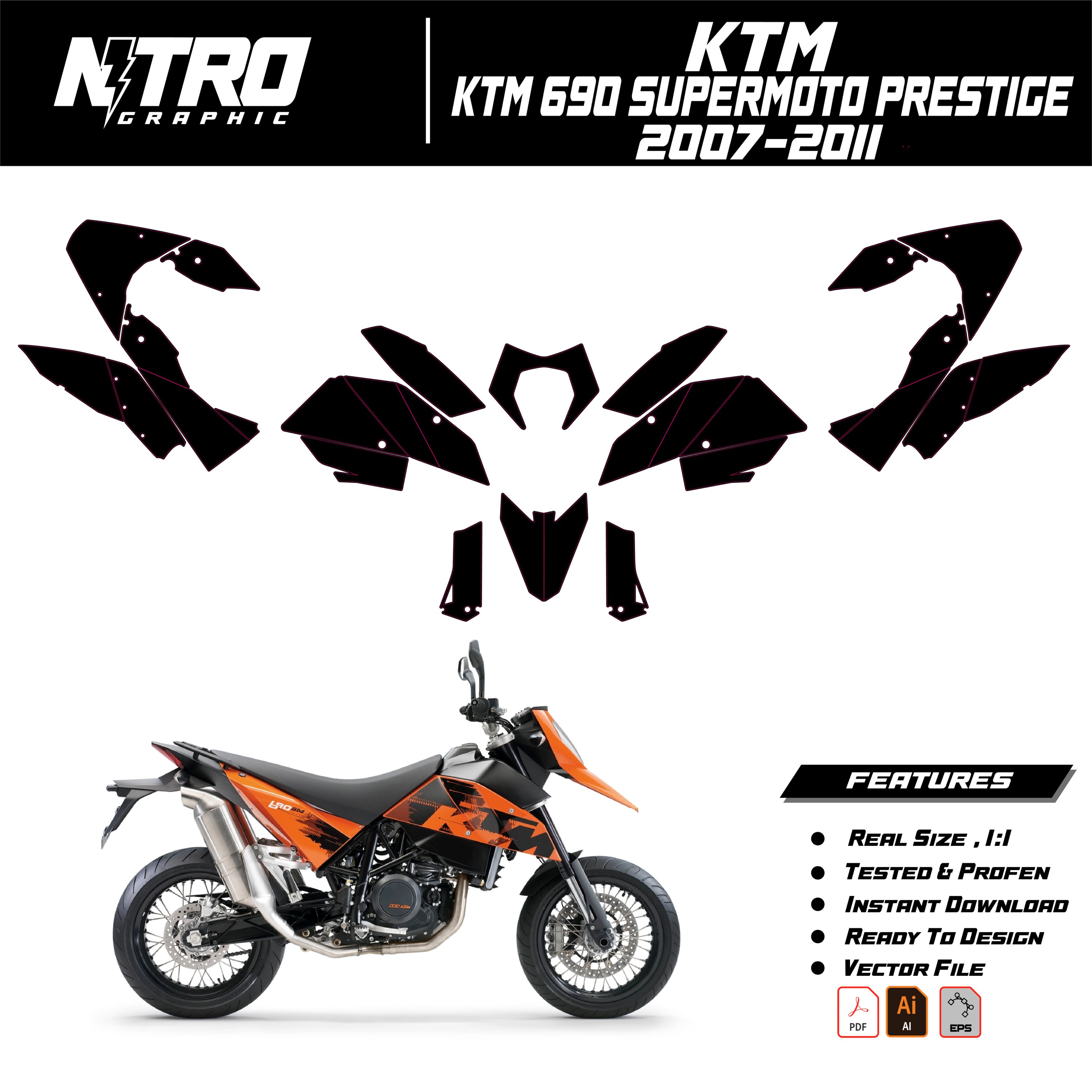 KTM 690 SUPERMOTO PRESTIGE 2007-2011