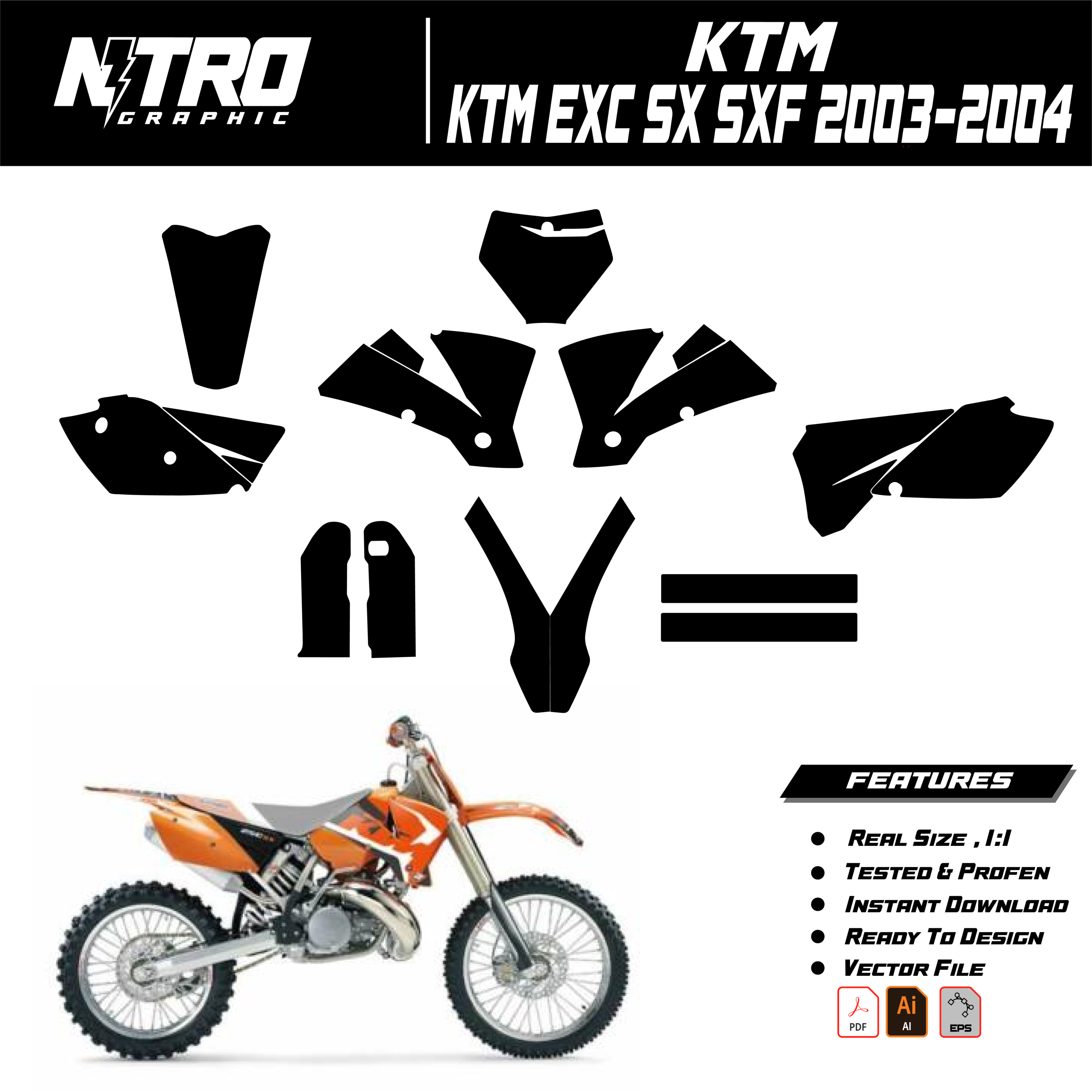 KTM EXC SX SXF 2003-2004