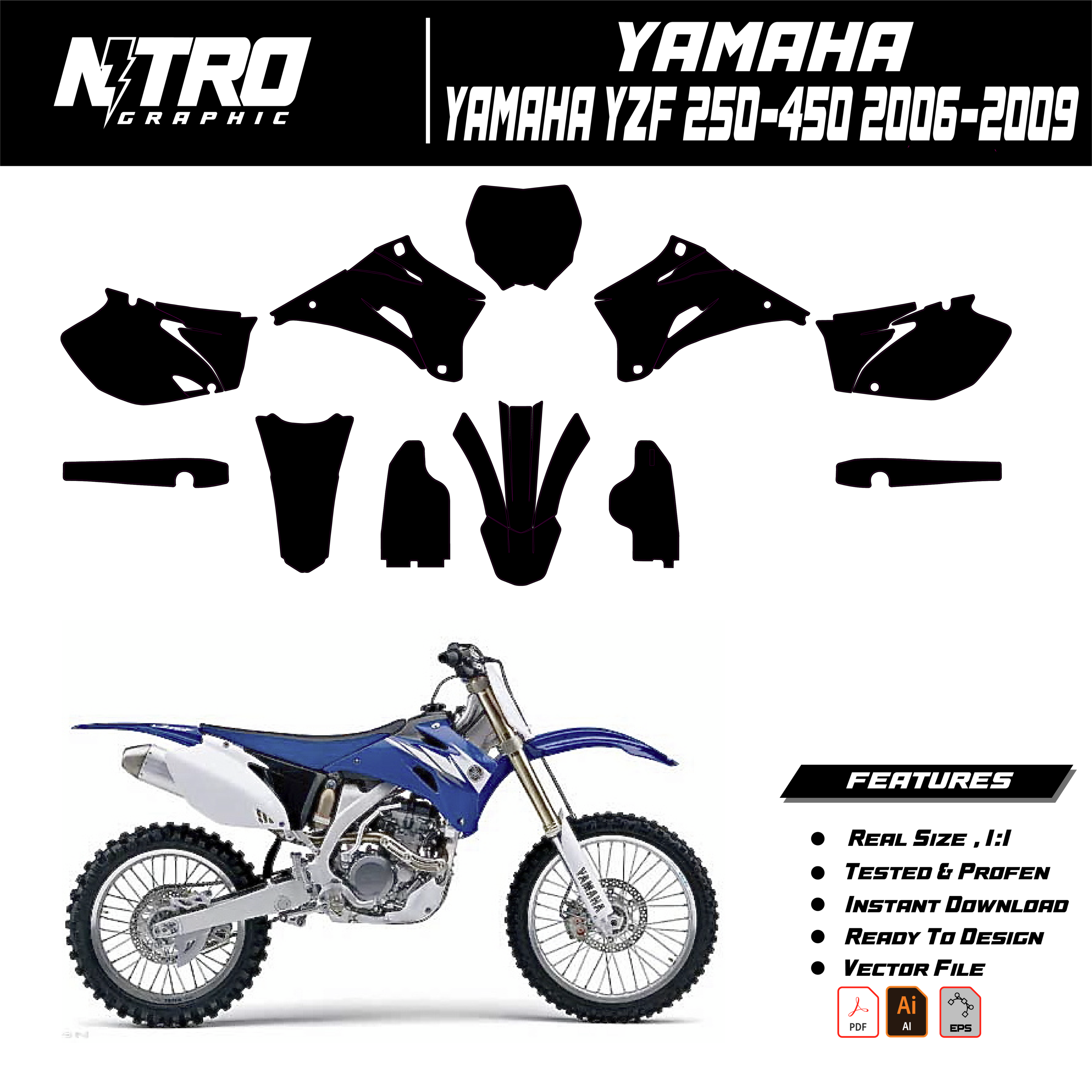 YAMAHA YZF 250-450 2006-2009