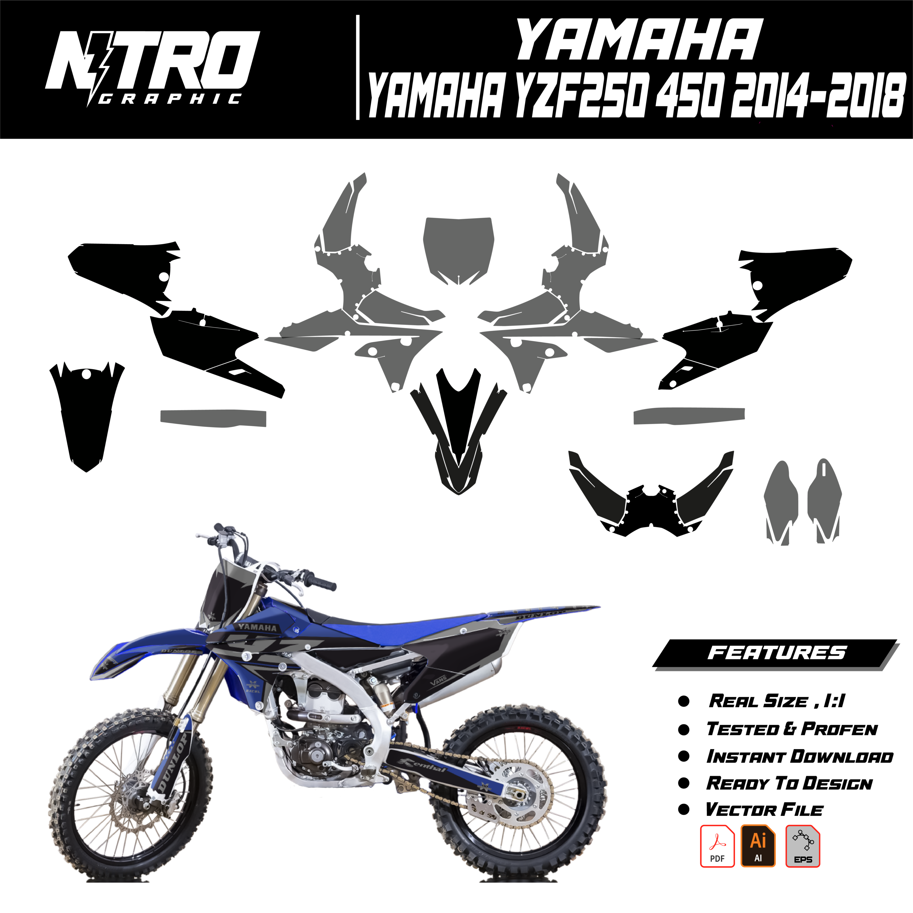 YAMAHA YZF250 450 2014-2018