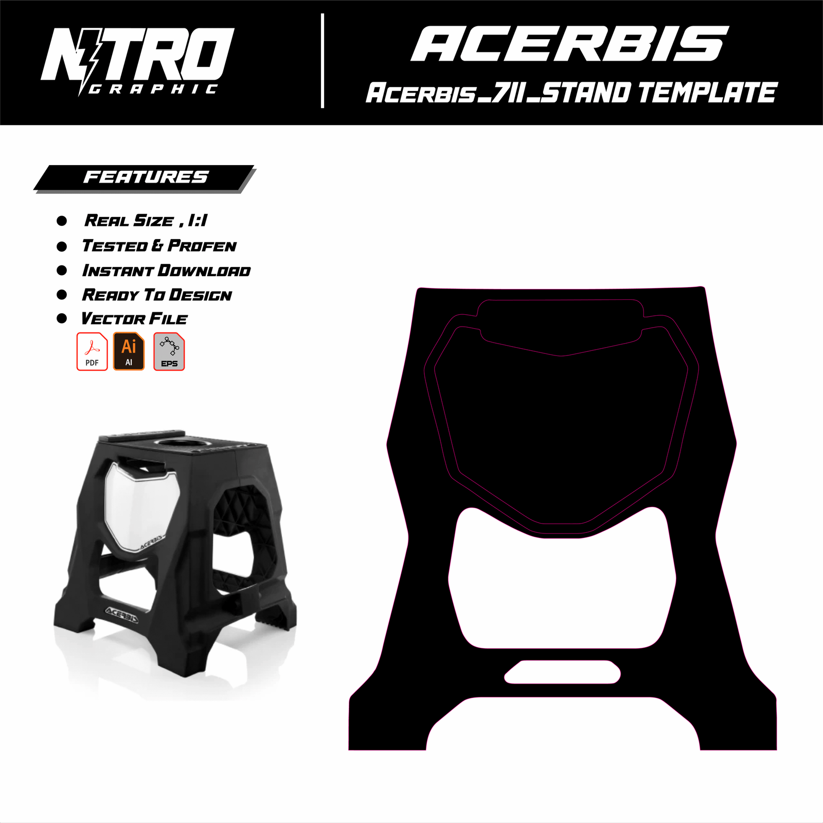 TEMPLATE STAND ACERBIS 711