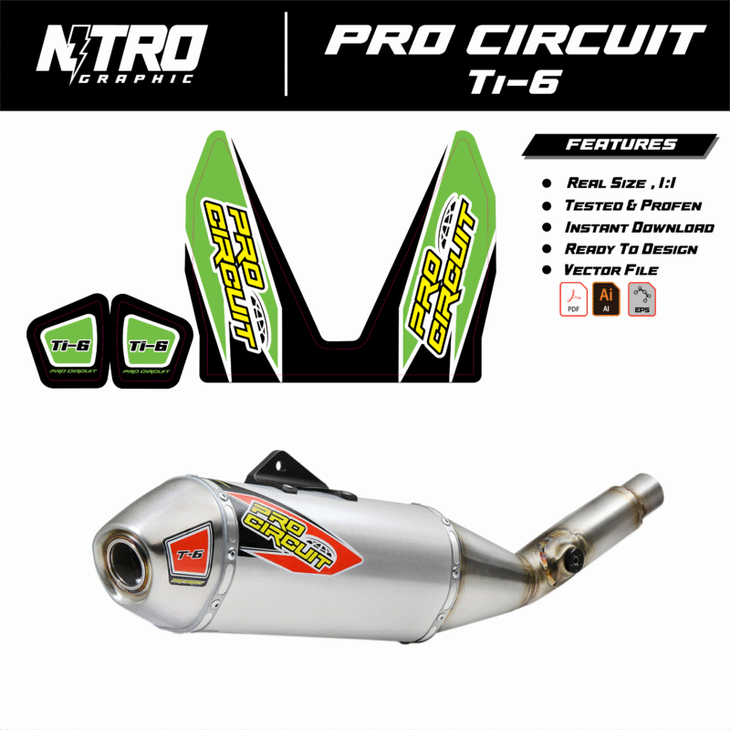TEMPLATE EXHAUST PRO CIRCUIT TI-6