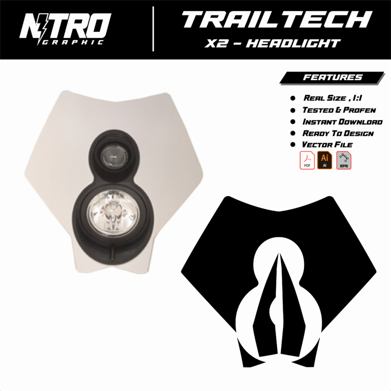 TEMPLATE TRAILTECH X2 HEADLIGHT