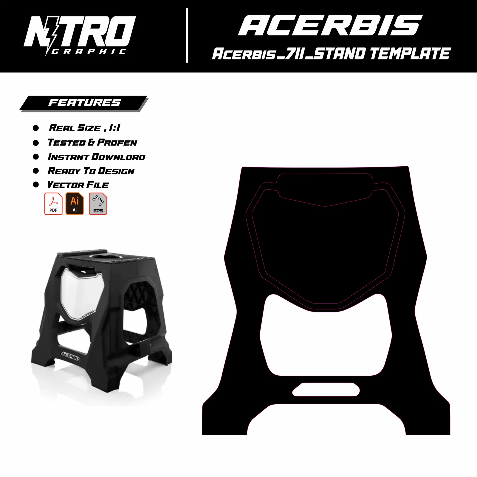 TEMPLATE STAND ACERBIS 711